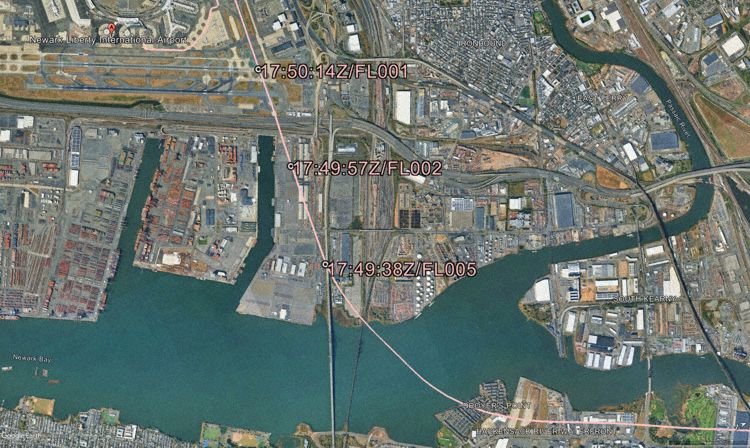 Flight Trajectory (Graphics: AVH/Google Earth)